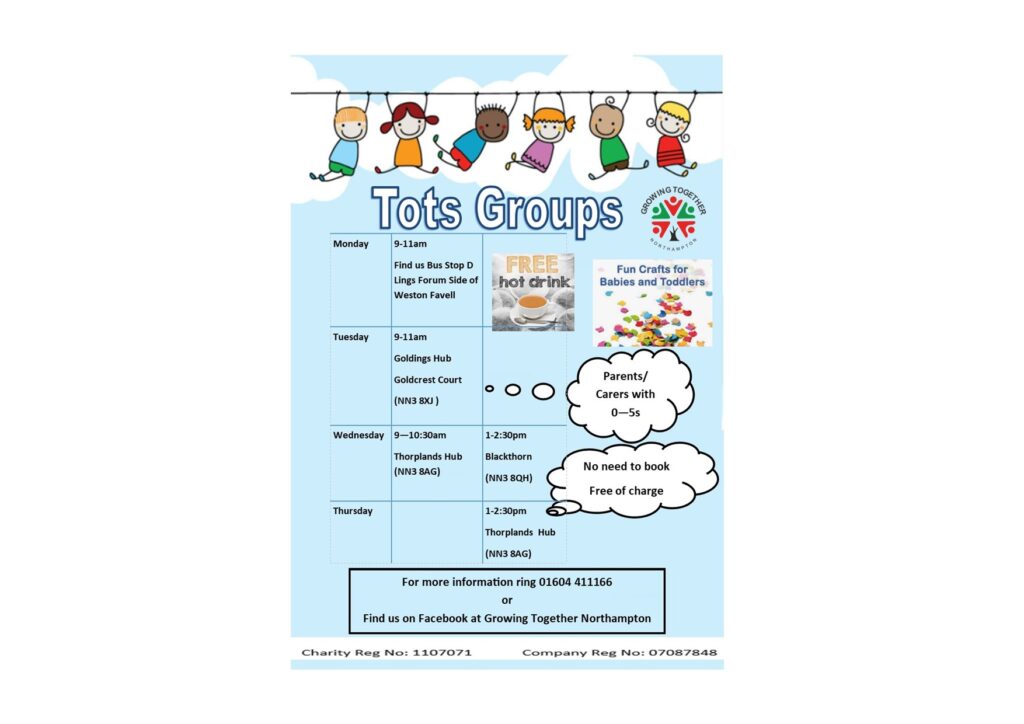 Tots groups - come along with your little ones